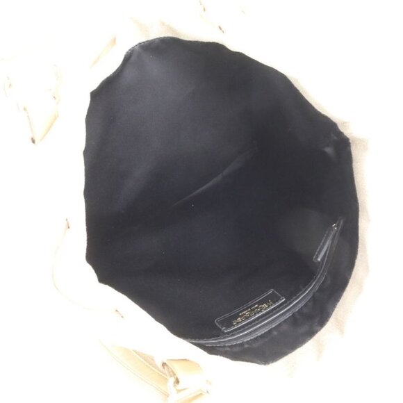 Saint Laurent Yves Kahala Leather Canvas Tote Shoulder - Picture 7 of 9